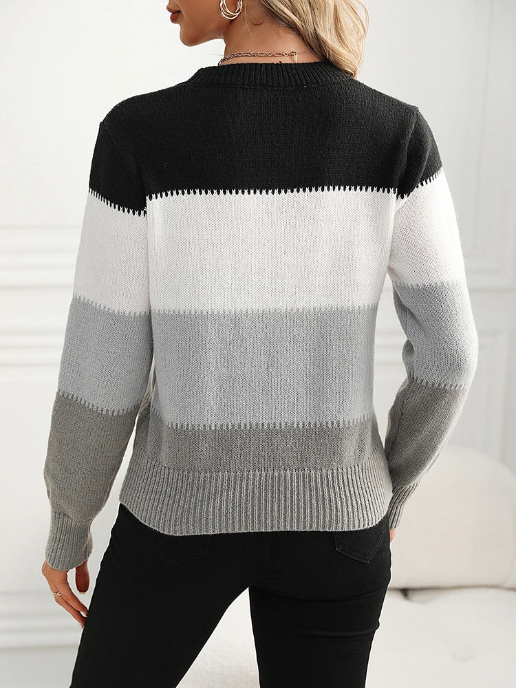 Pull en Maille Contraste Doux