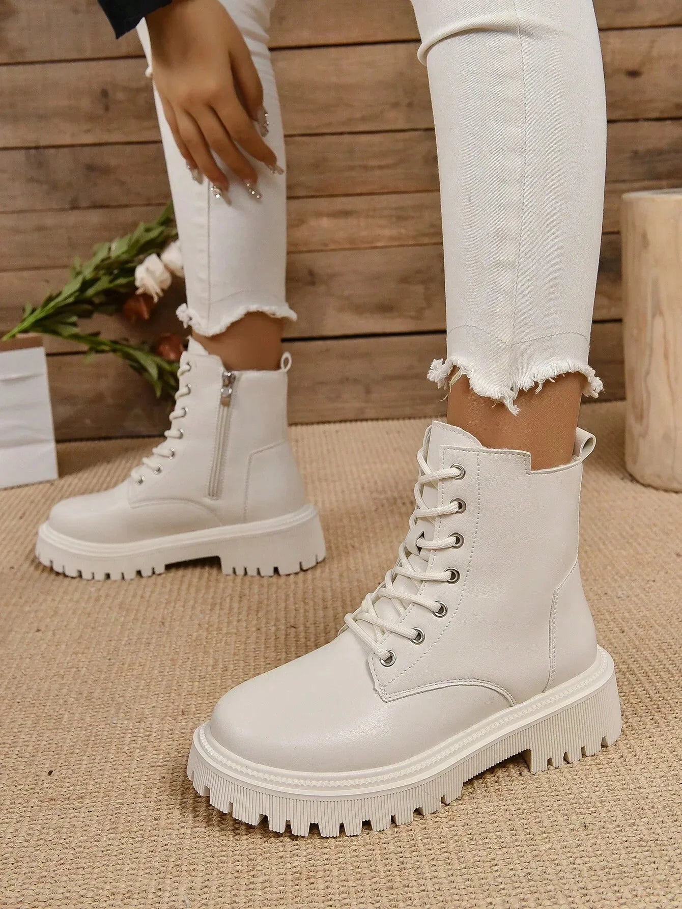 Bottes chaudes PALMA blanc