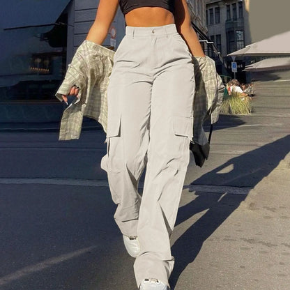 Pantalon Cargo Ample Élastique