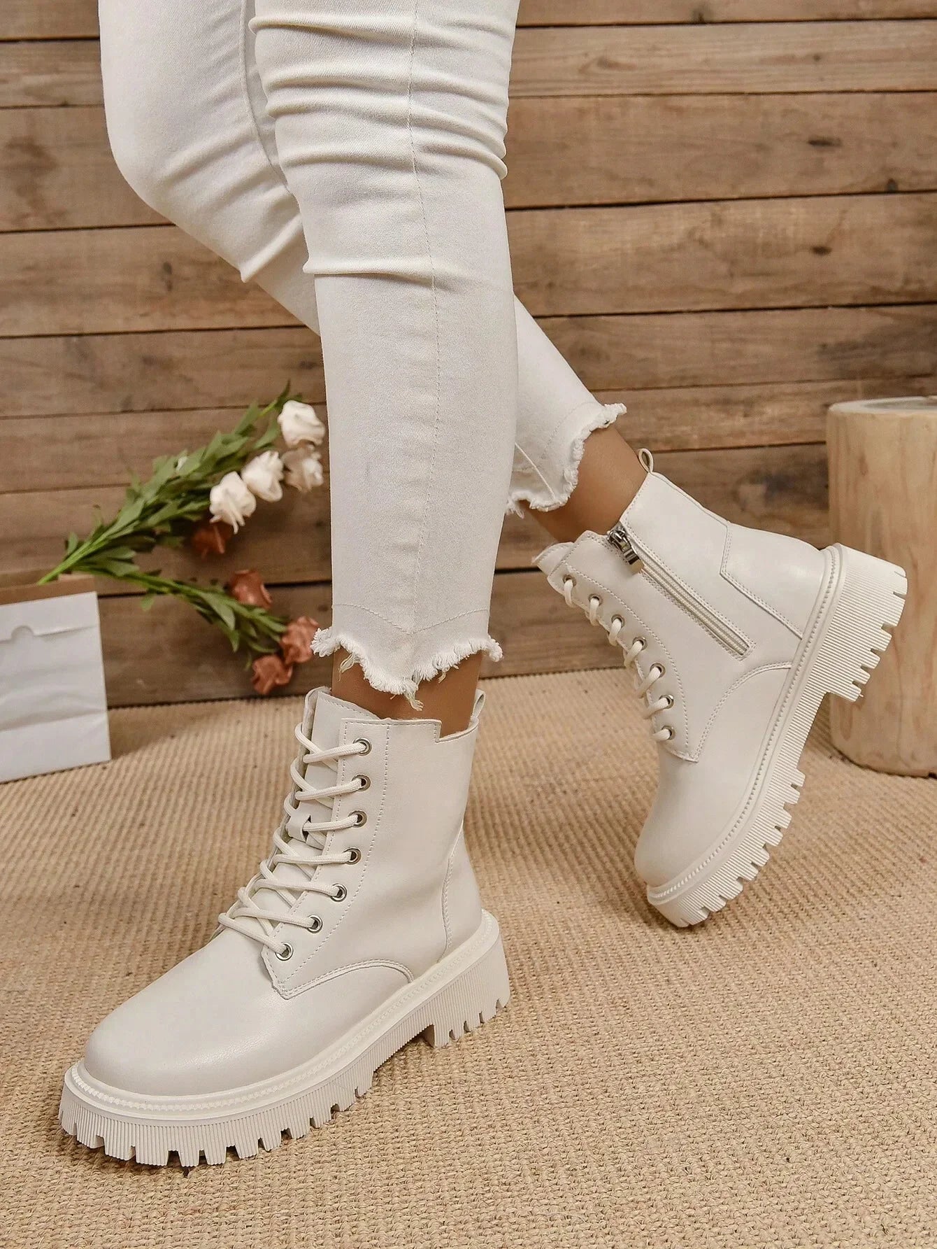 Bottes chaudes PALMA blanc