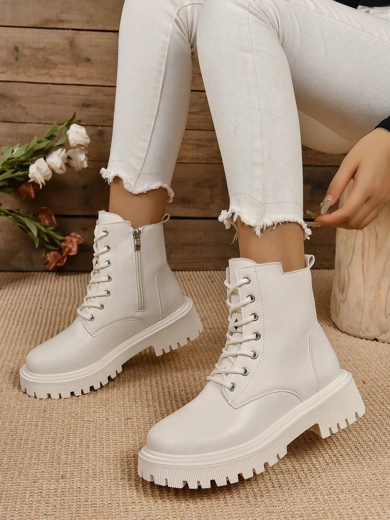 Bottes chaudes PALMA blanc